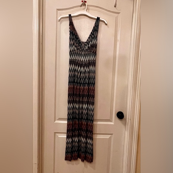 LoveApella Maxi Dress, Chevron Patterned, Multicolored, Size S - Picture 5 of 5